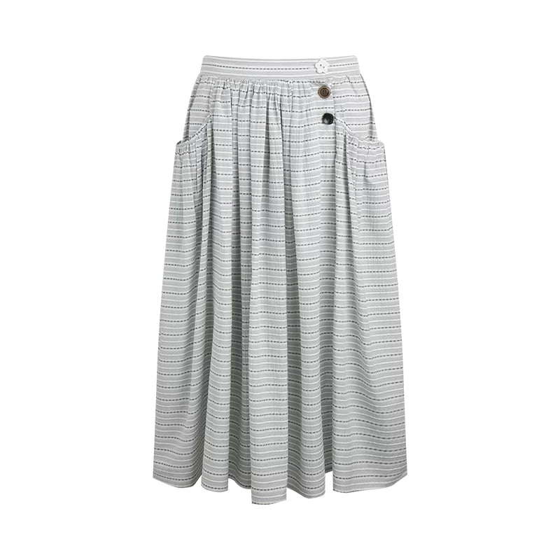 チェックレトロミディスカート