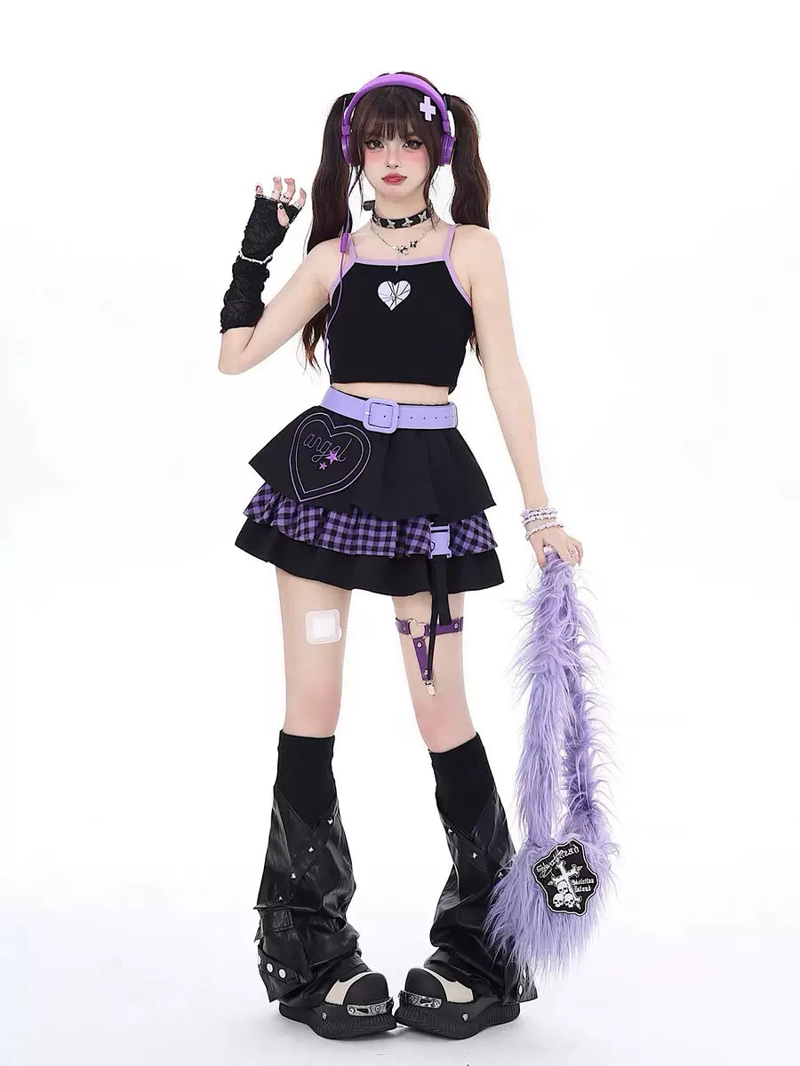 Love Angel Belt Cake Skirt