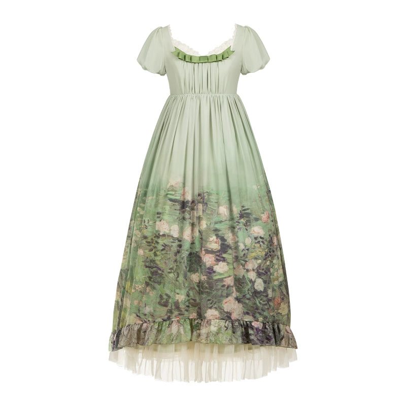 クラシックシフォンローズドレスセットアップ