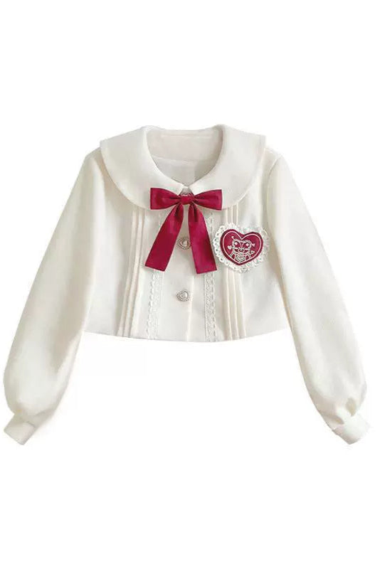 ベアいちごドールロリータドレス+ショートミルクジャケット