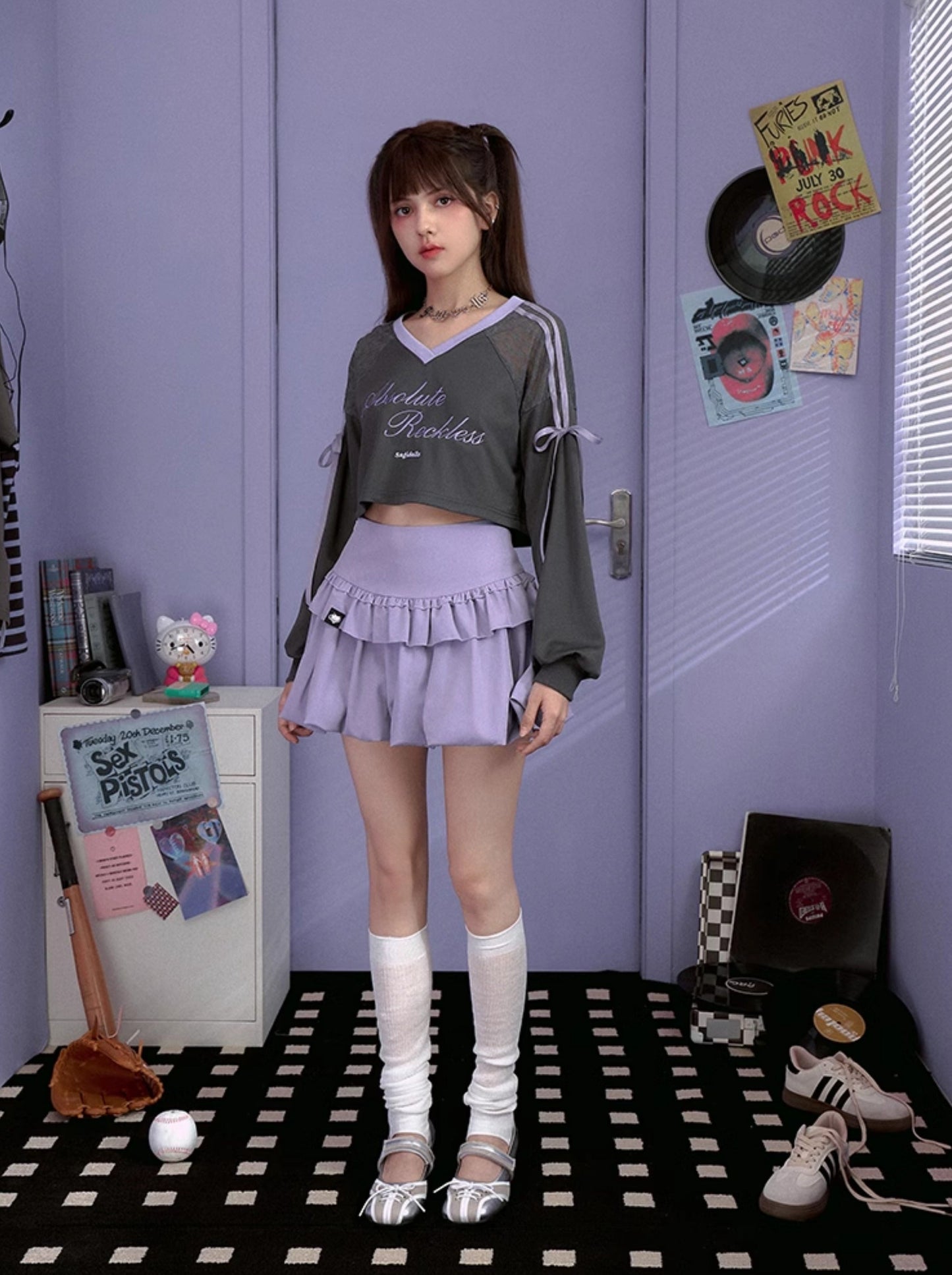 Ruffle Balloon Short Skirt