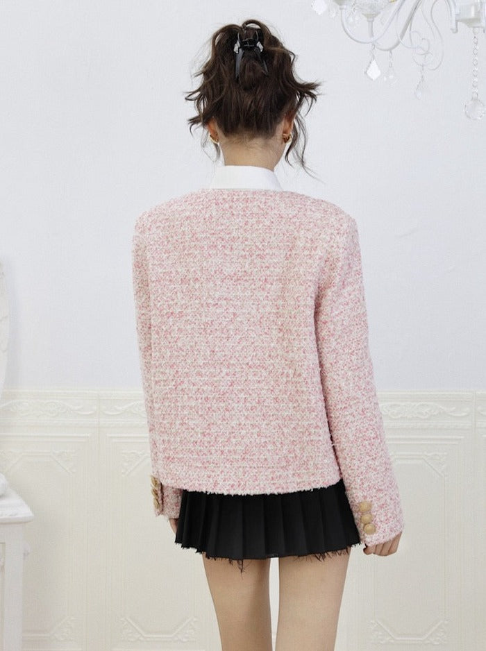 スイートエレガントツイードジャケット