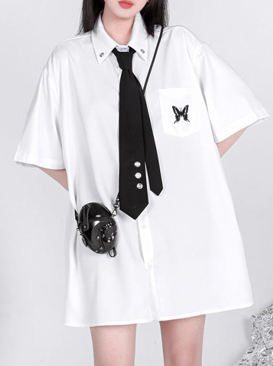 ダークスタイルパンククールガールネクタイ