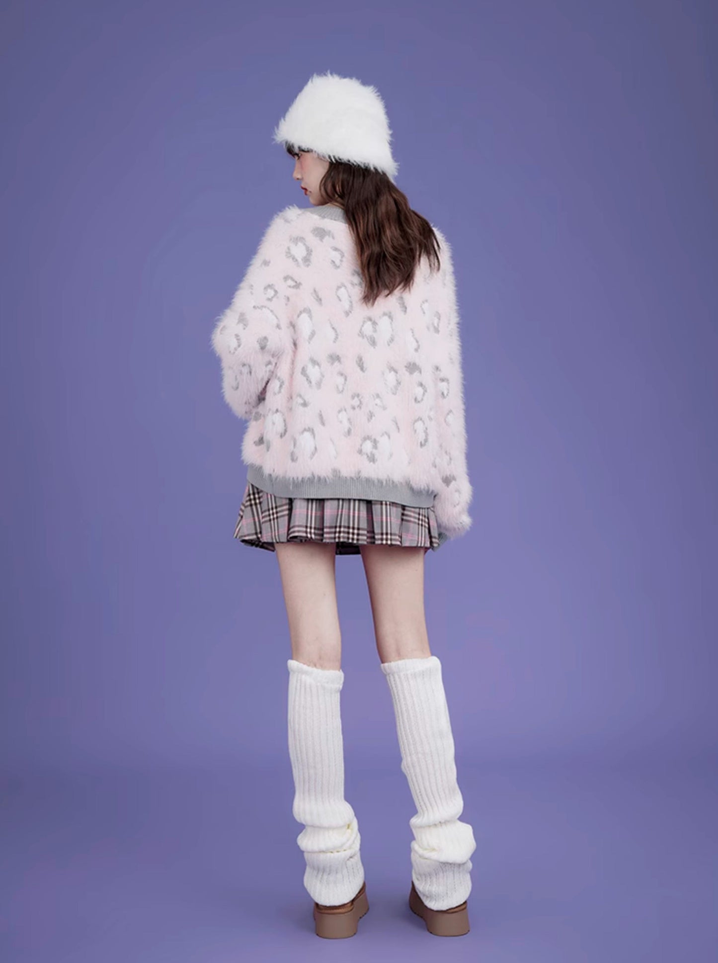 Sweet Fur Leopard Cardigan + Leopard Camisole