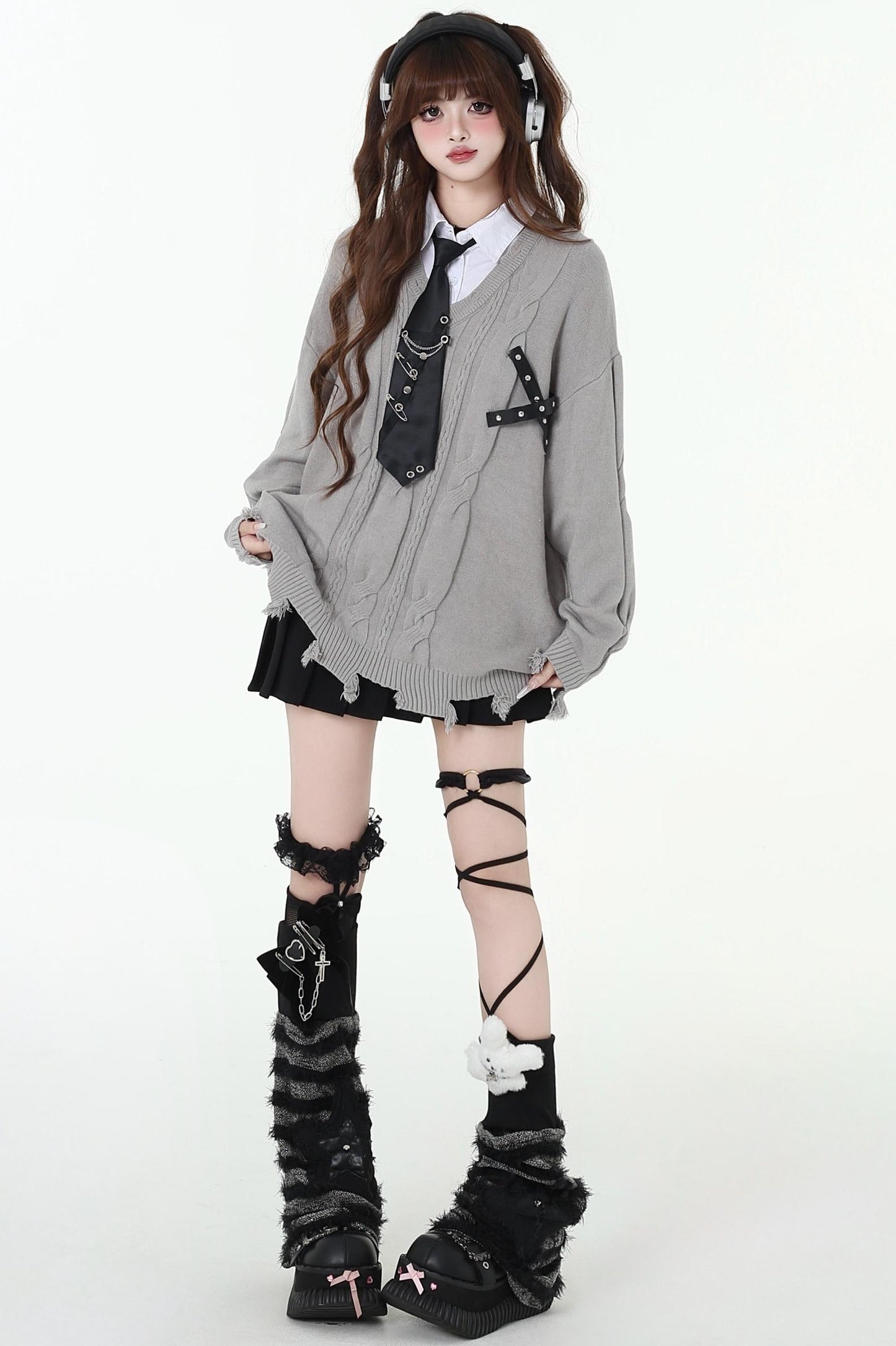 ソフトグルティナスホリデーニットトップ