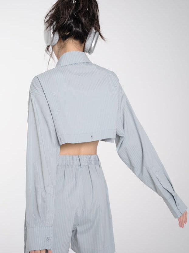 2wey loose design shirt