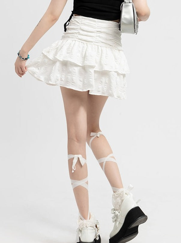 Girly Pleated Cake Skirt