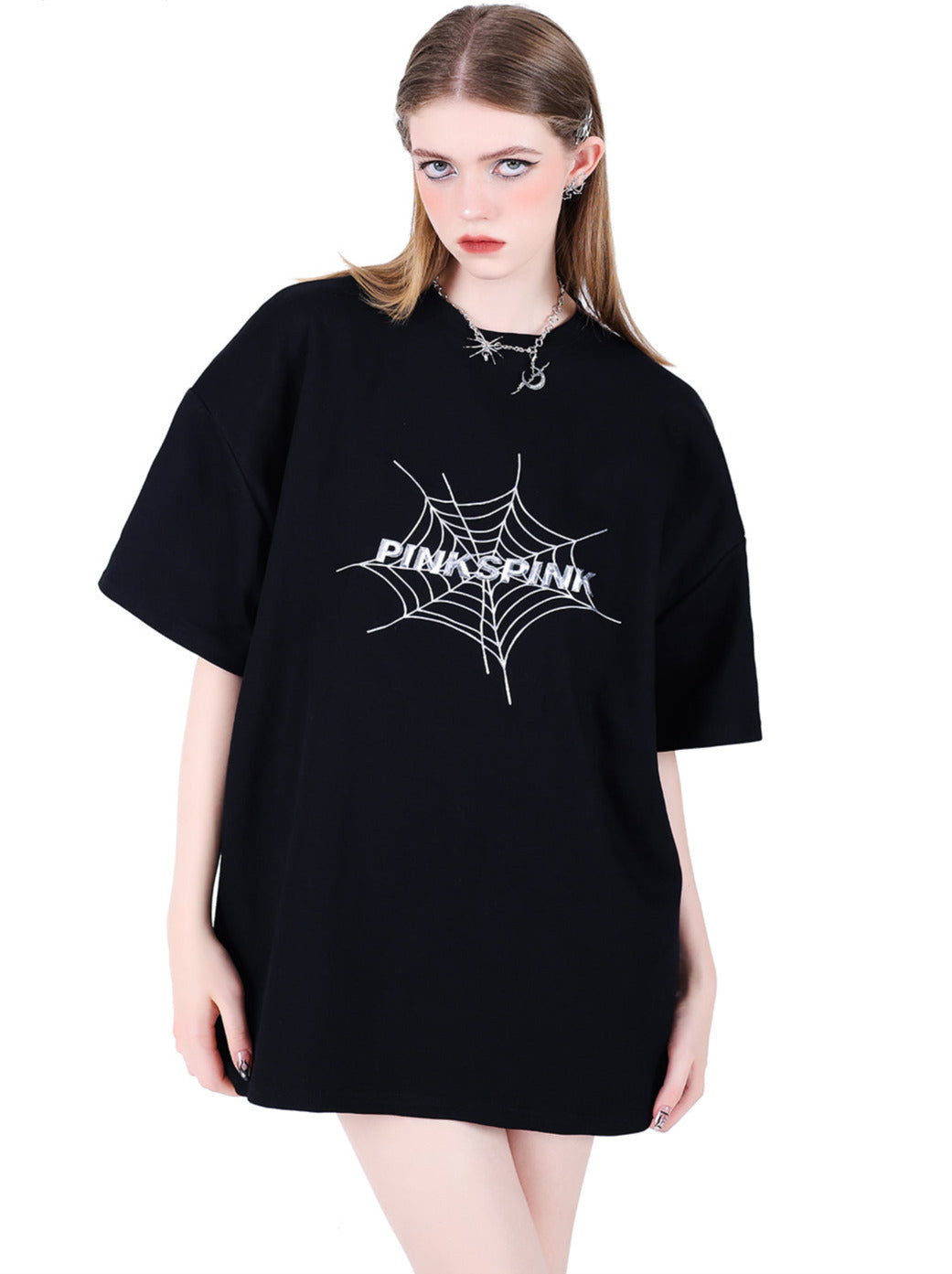 Spider 3D Device Loose Hip Hop Streetwear Y2K Unisex T-shirt