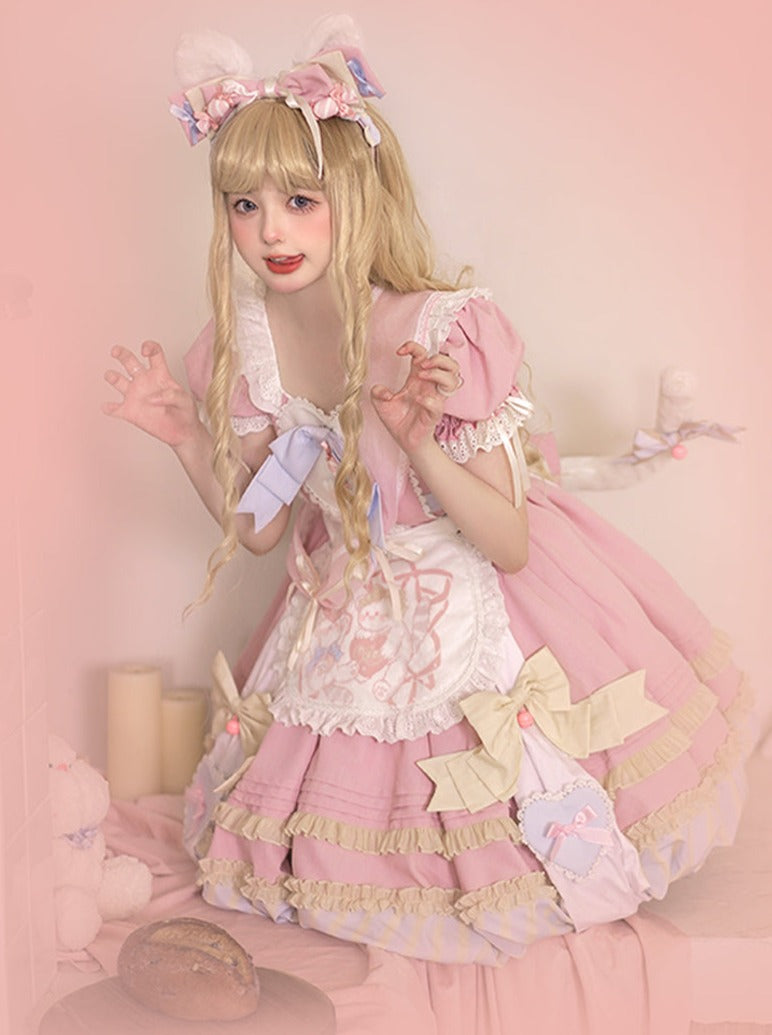 Leopard Cat Sweet Lolita Dress