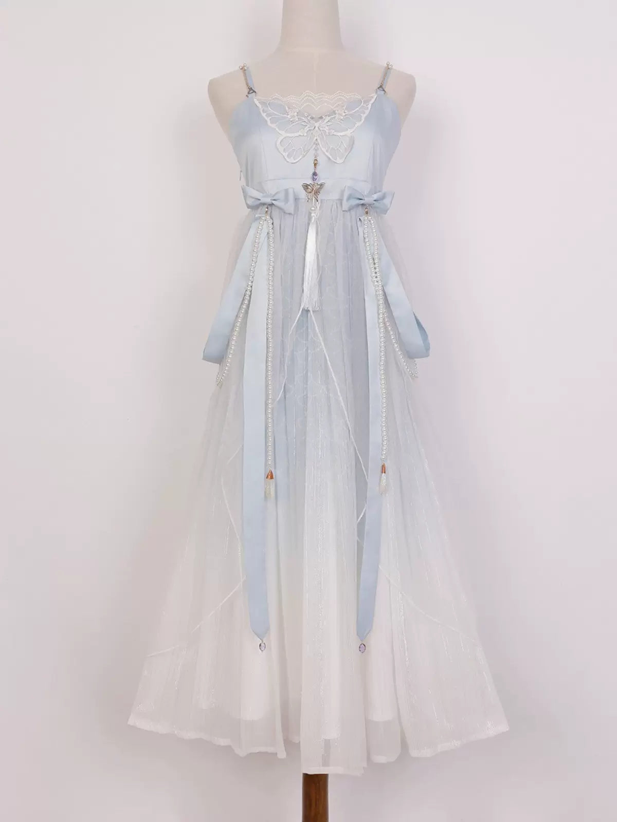 原创创新小龙女萝莉塔中国风 JSK 连衣裙套装渐变优雅 cla 连衣裙