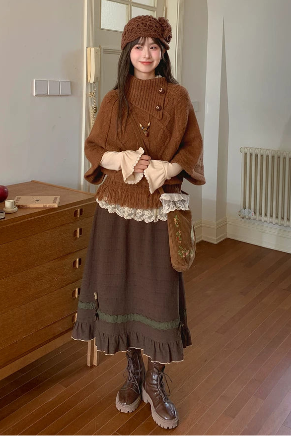 レトロケーブルニット