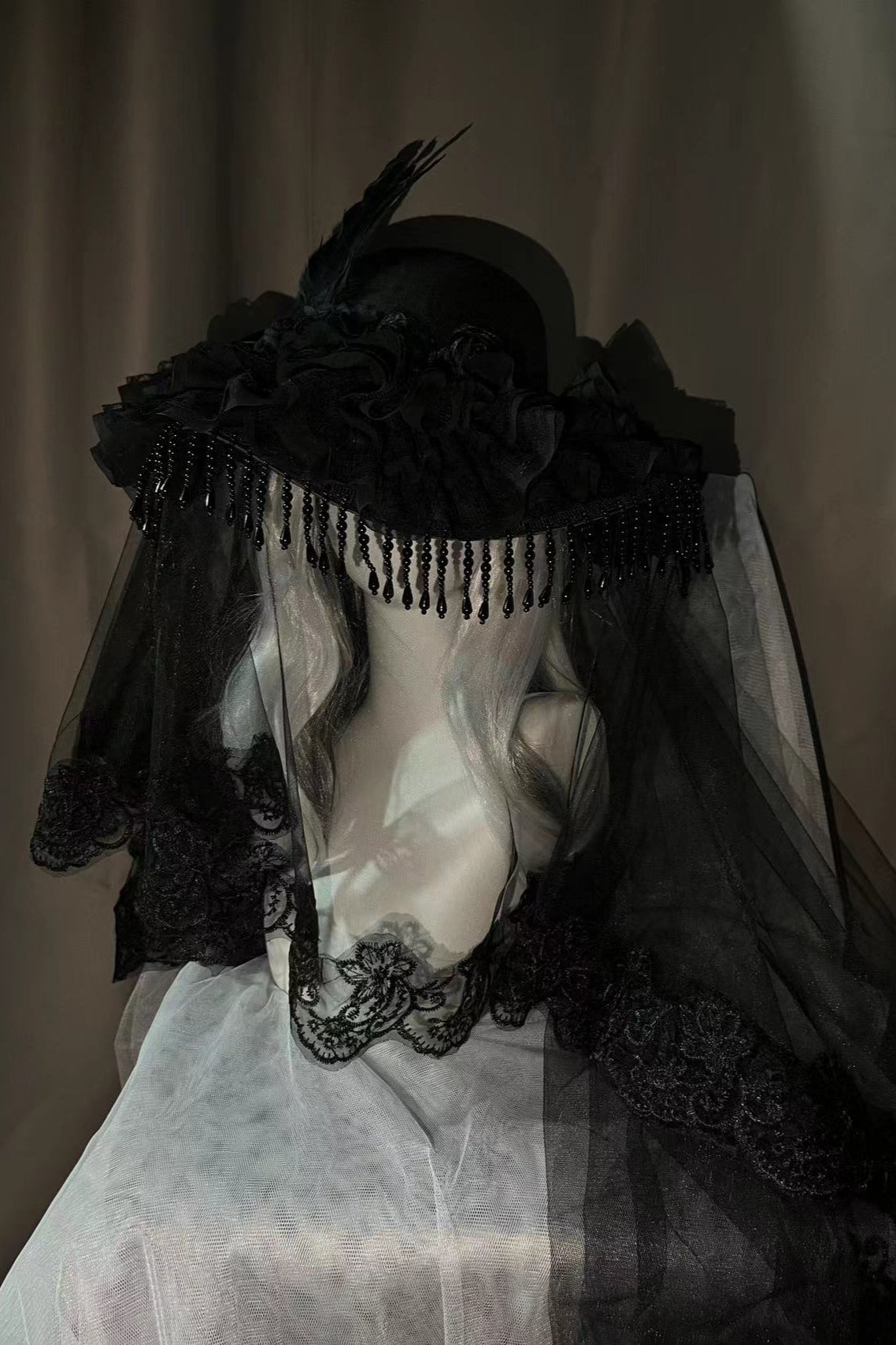 Sheer Lace Lolita Gothic Hat
