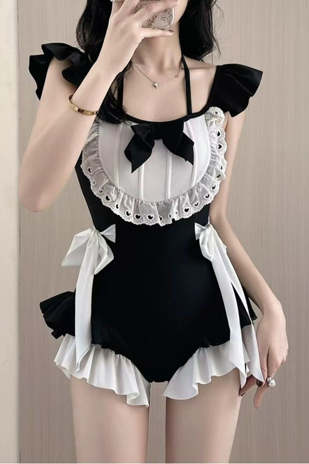 Sweet Frill Maid Swimsuit