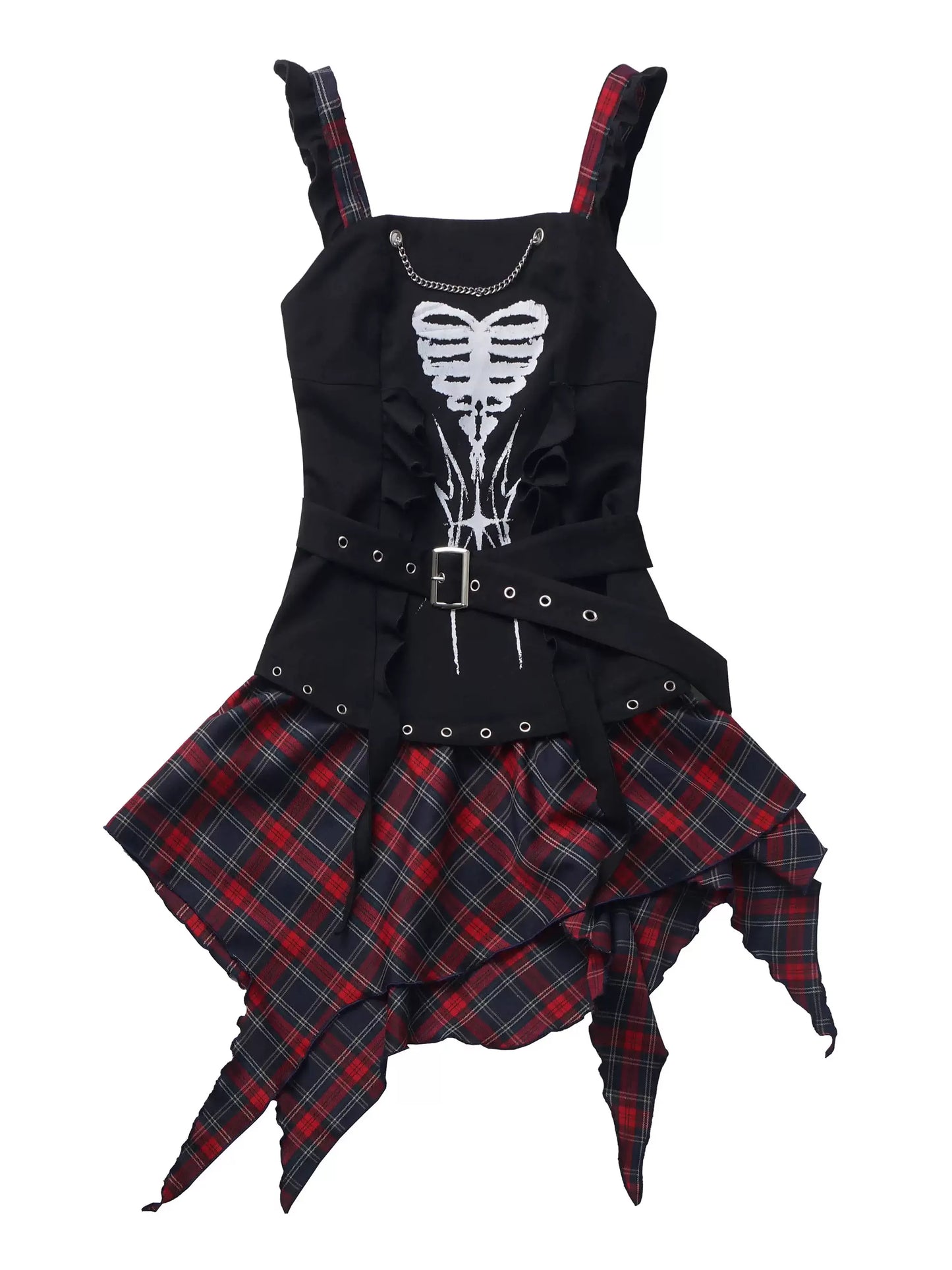 Dark Bone Irregular Hem Original Waistland Subculture Suit