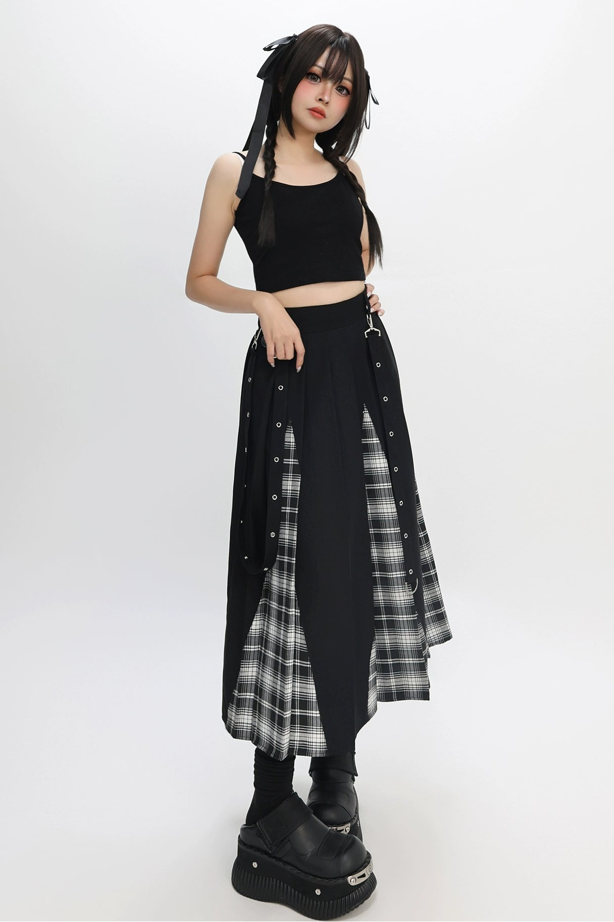 Trick Field Cool Check Skirt