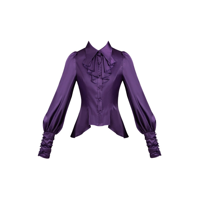 Conjunto de vestido y camisa con sujetador de muelles góticos