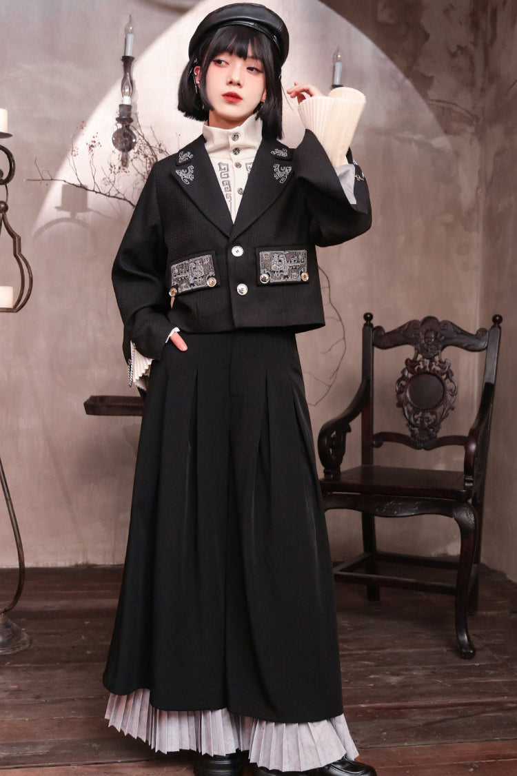 ナショナルスタイル刺繍ブレザー