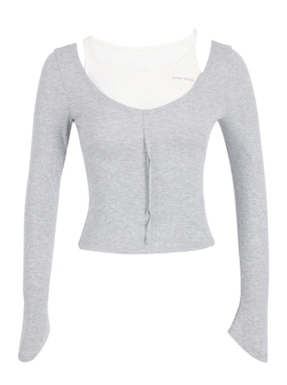 タイトフェイクツーピーストップス