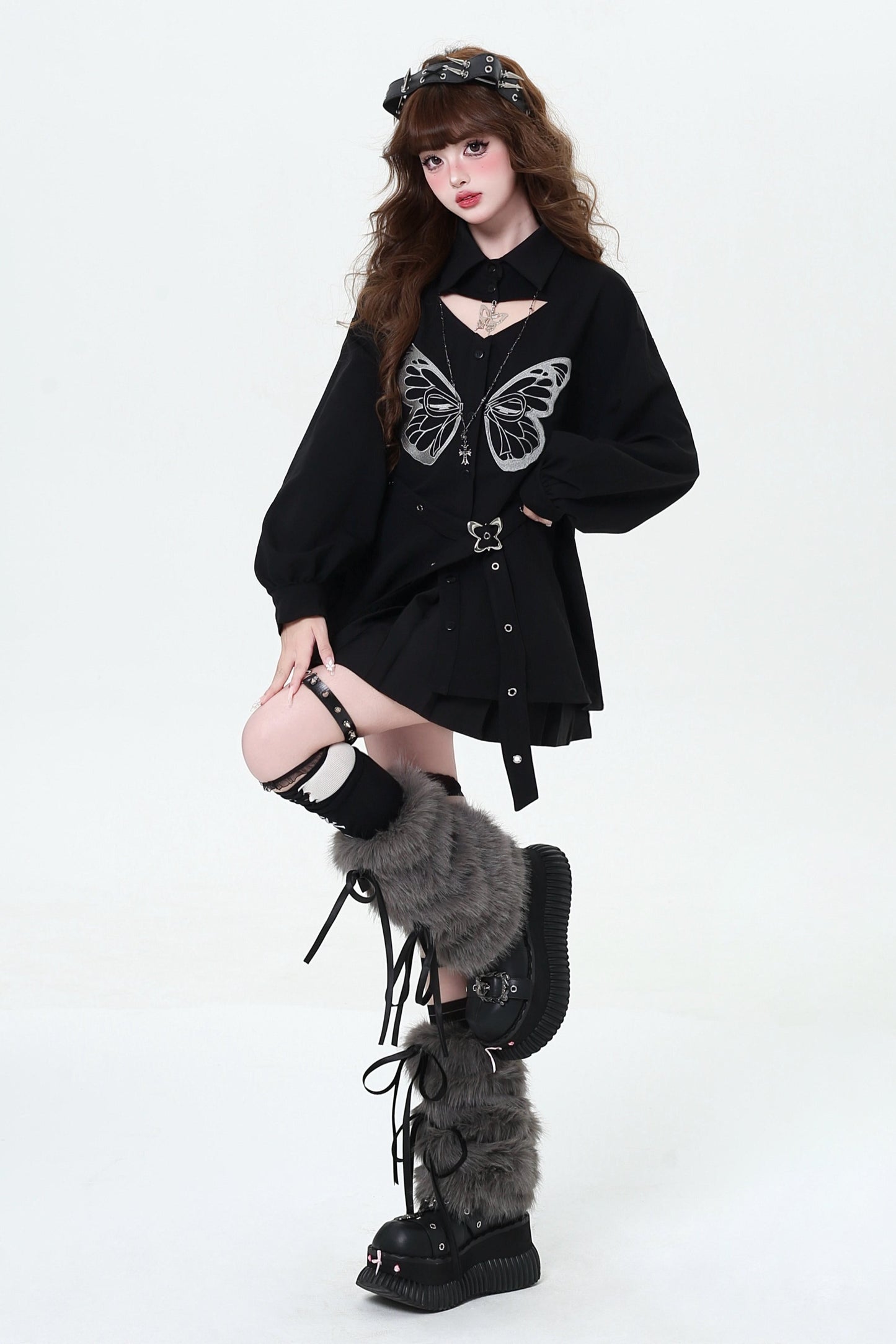 Versatile Butterfly Long Sleeve Shirt