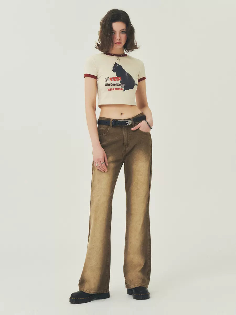 Dark Osh Street Denim Pants