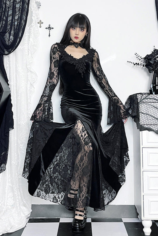 Gothic Fishtail Dresses Belchic Gothic Fishtail Dresses Belchic