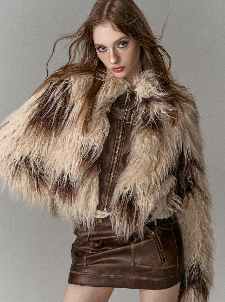 Maillard Retro Leather Tight Skirt