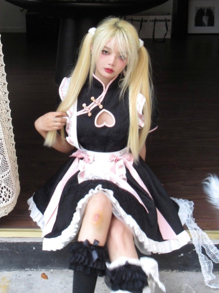 ネクストジェネレーションチャイナオープンハートメイドドレス