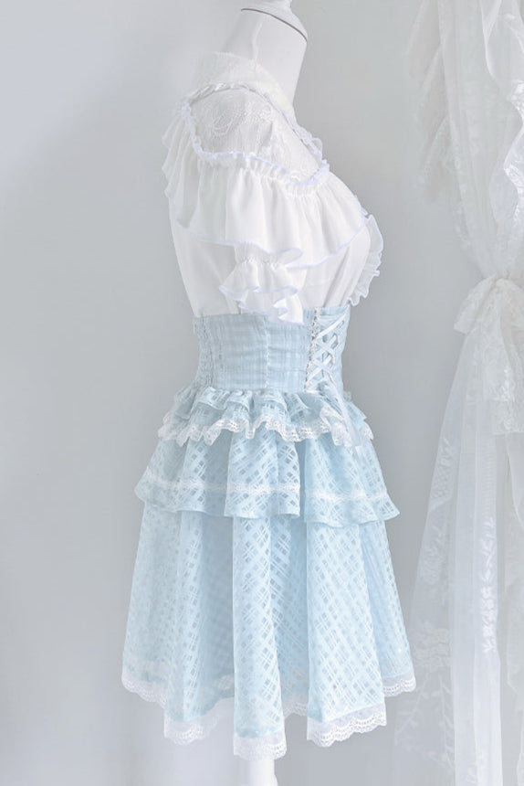 スイートピュアライトシャツ+フレアスカート