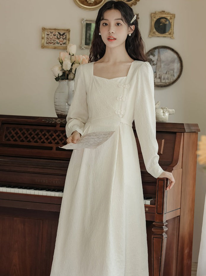 法式复古少女裙