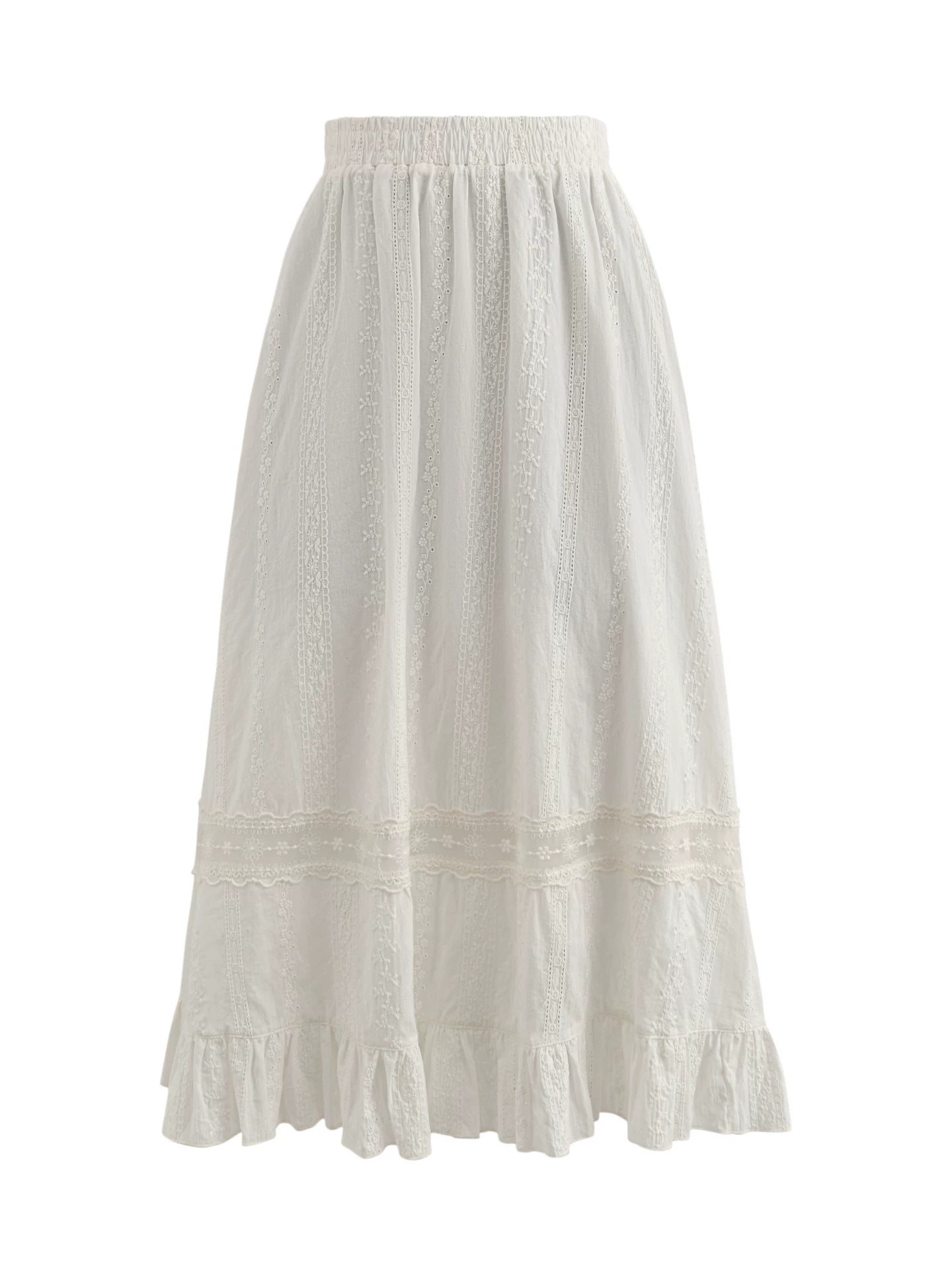 Pure Cotton High Waist Skirt