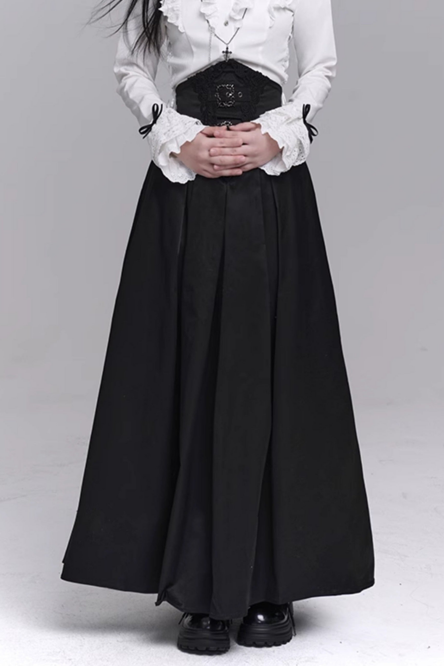 ゴシックスタイルサブカルチャートップス+ロングスカート