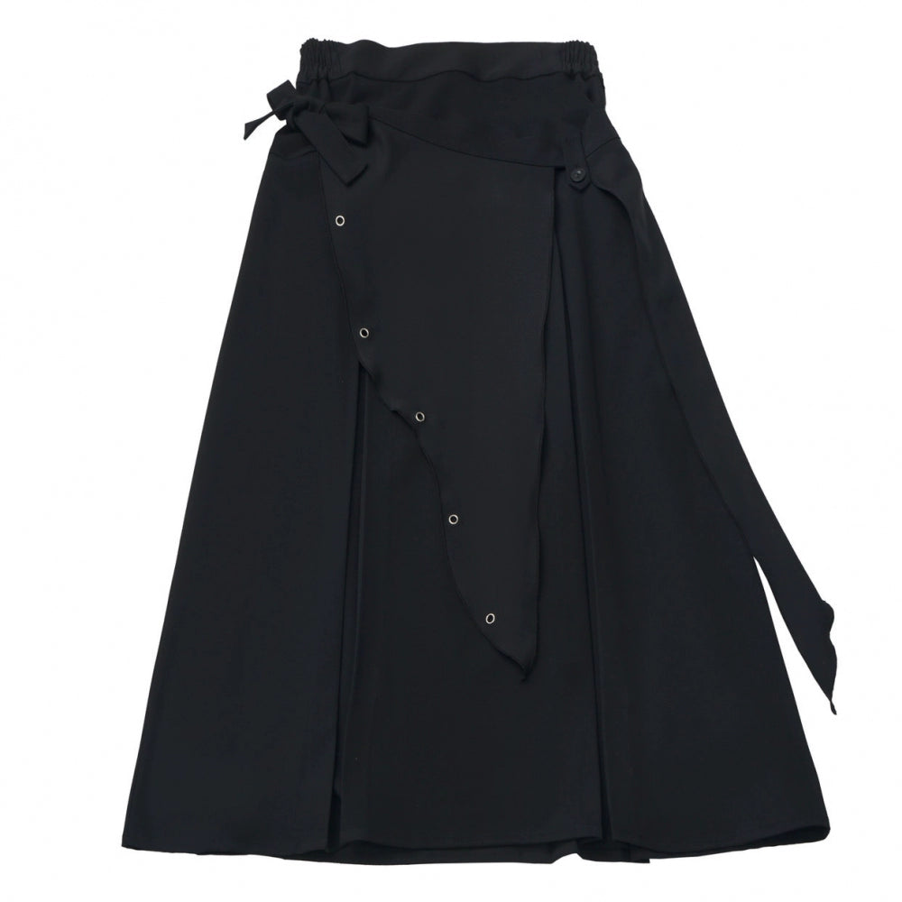 Striped Hooded Top + Long Skirt