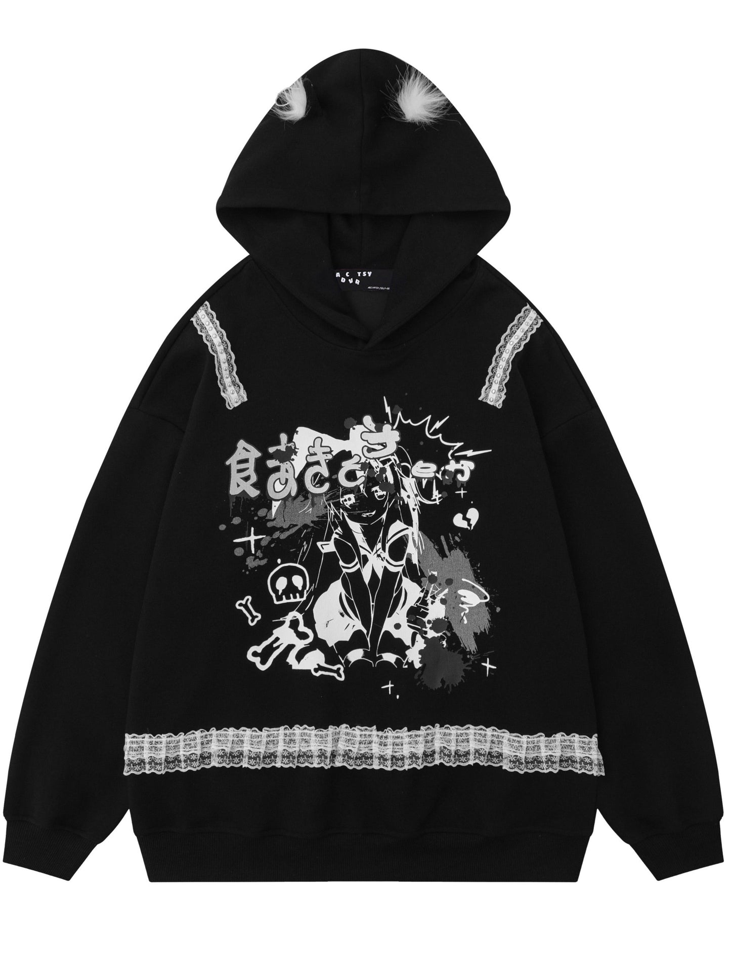 Catgirl Over Hooded Hoodie