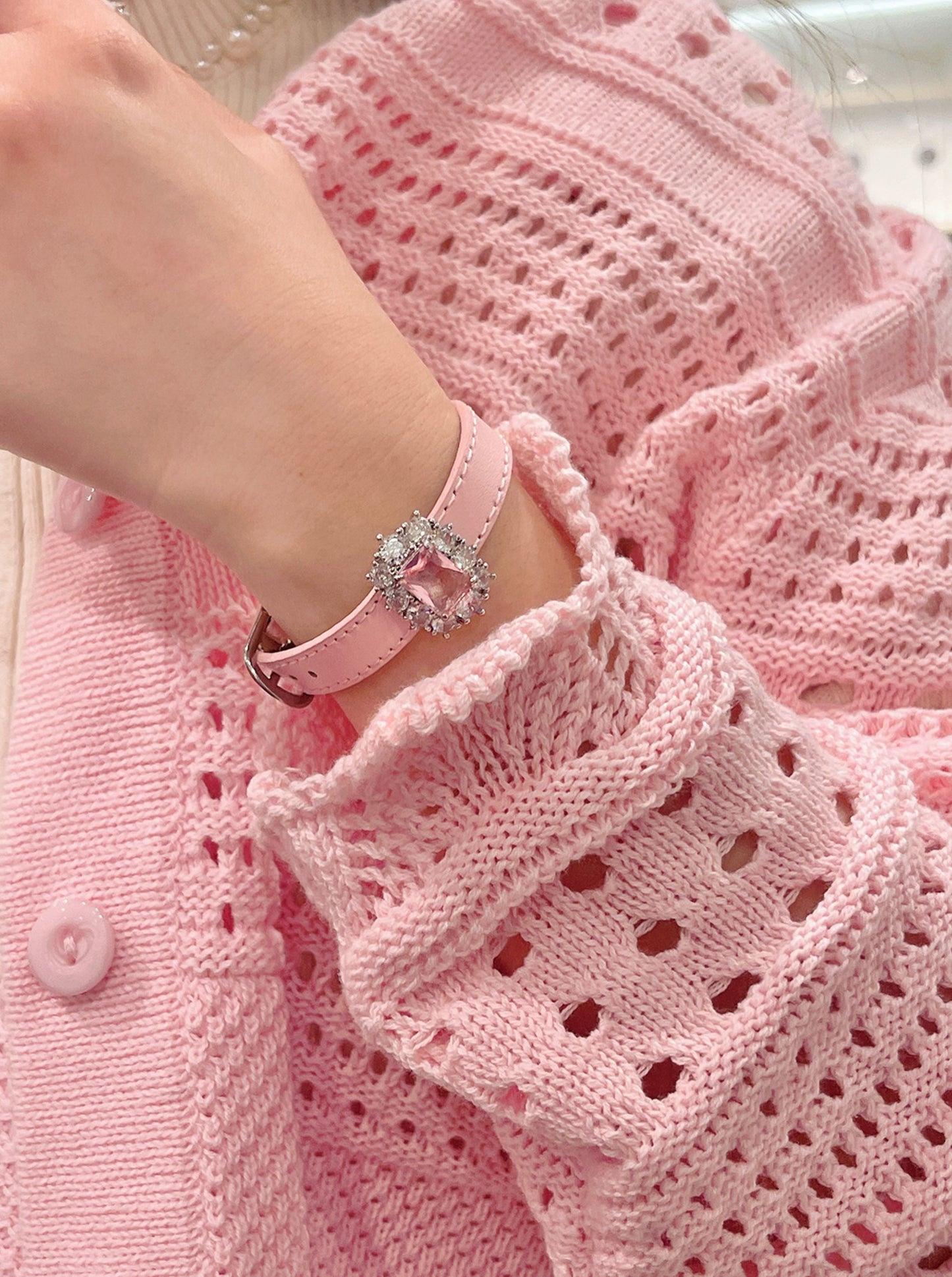 ダイヤモンドビジュー4点+ブレスレット