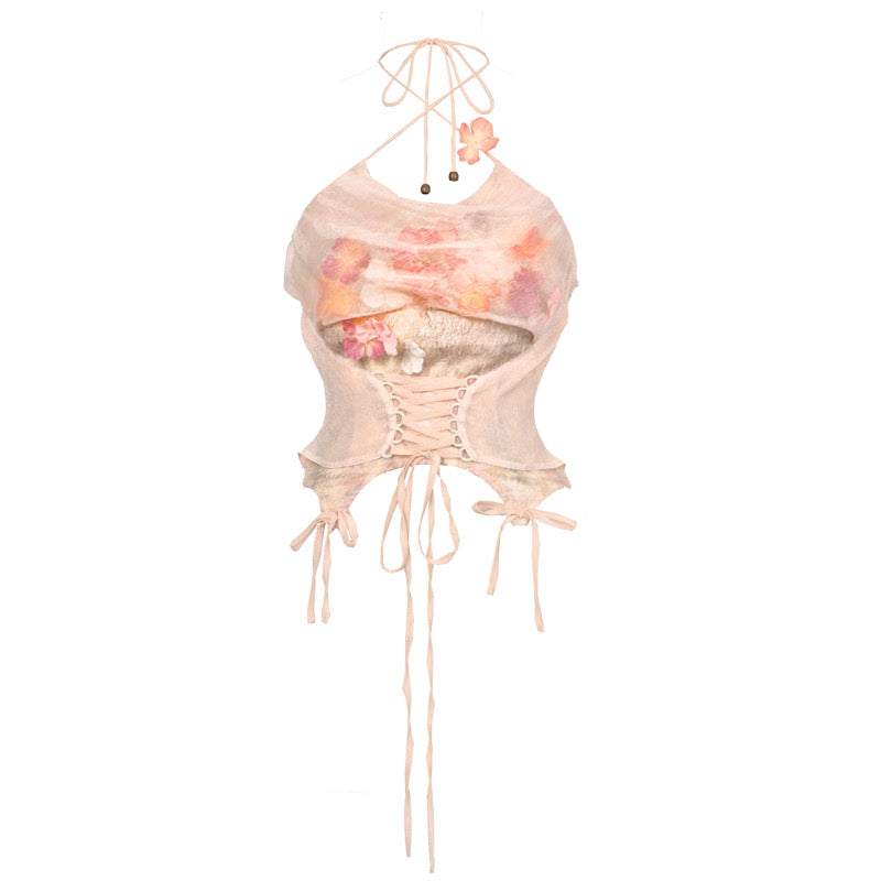 Waldelfen-Chiffon-Trägerhemd