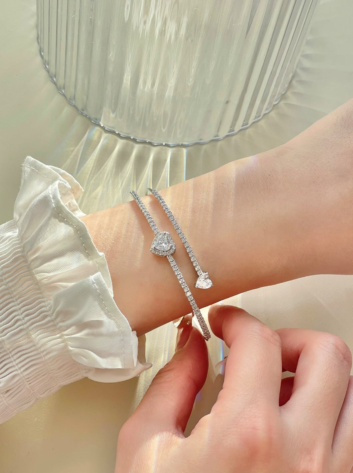 Silver Heart Bracelet