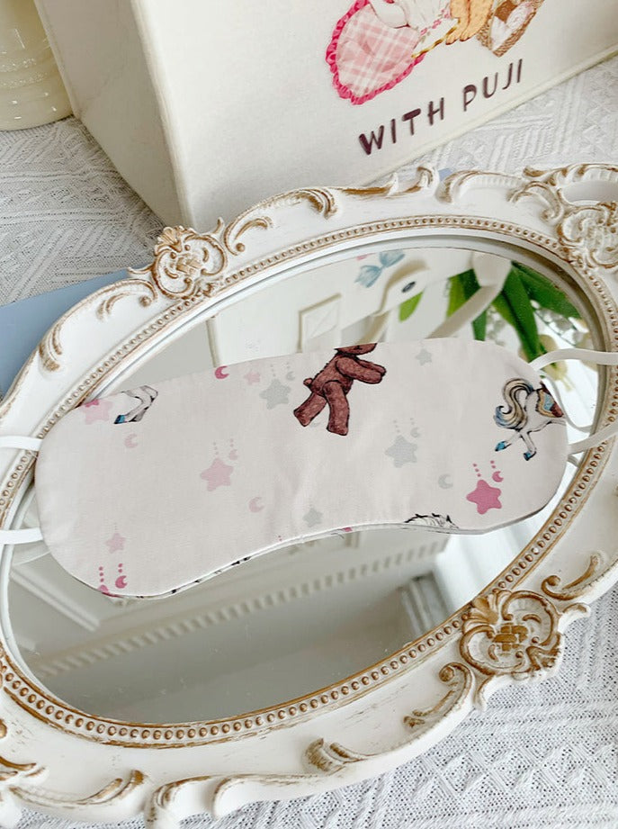 Satin Bear Room Wear + Eye Mask