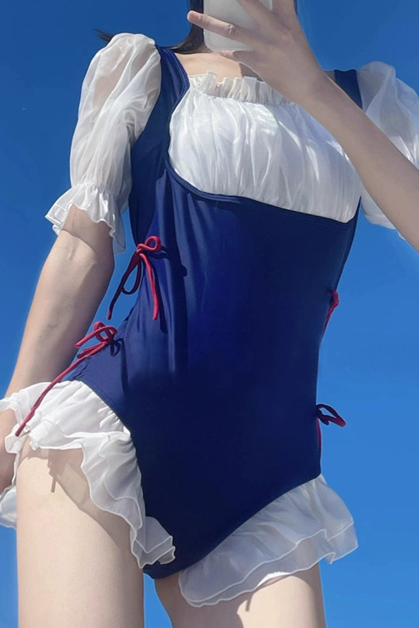 Snow White Style School Swimsuit