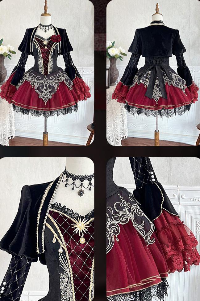 Blood Clan Feast Dark Gothic Gorgeous Dress Suit