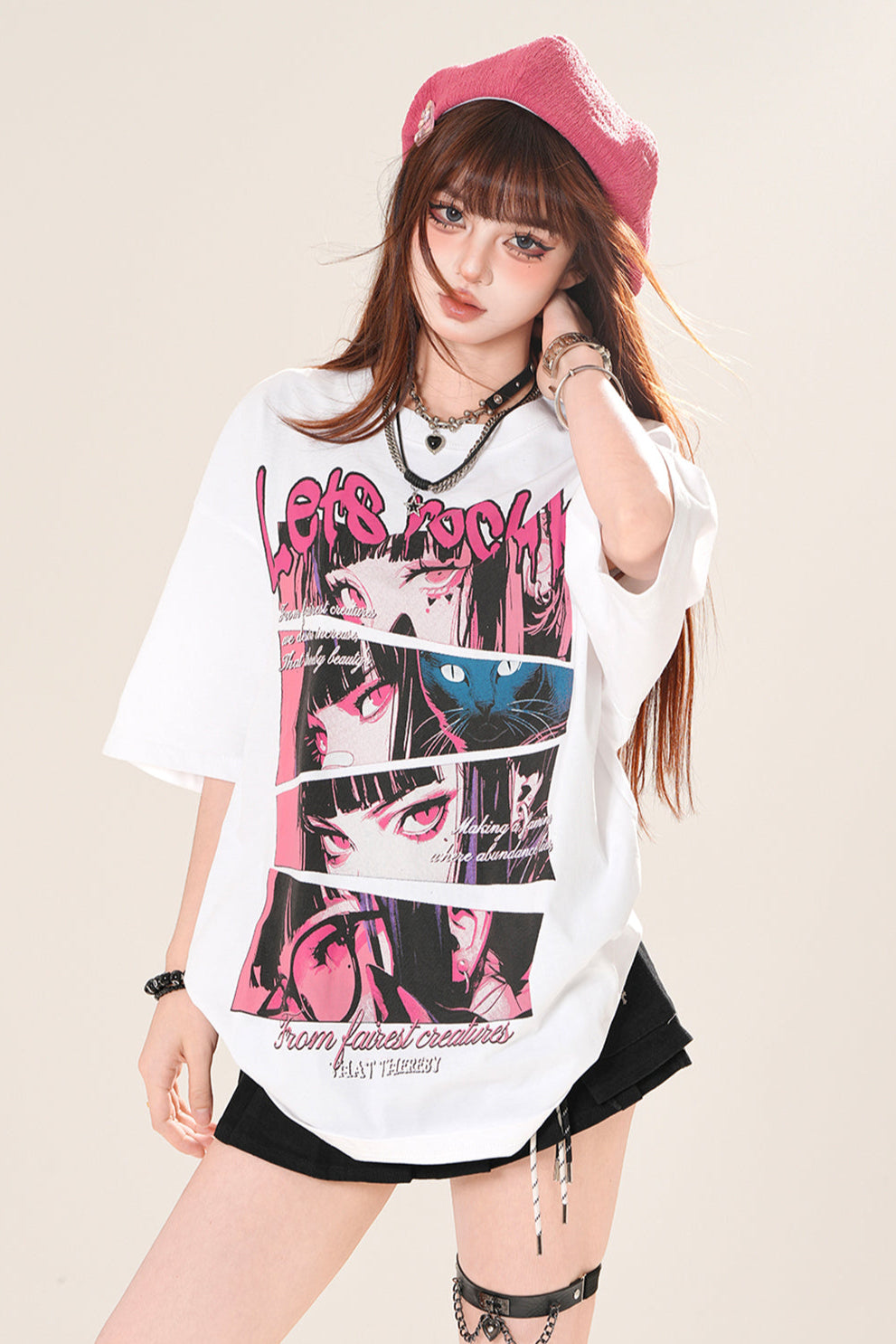 ポップロックアートルーズTシャツ