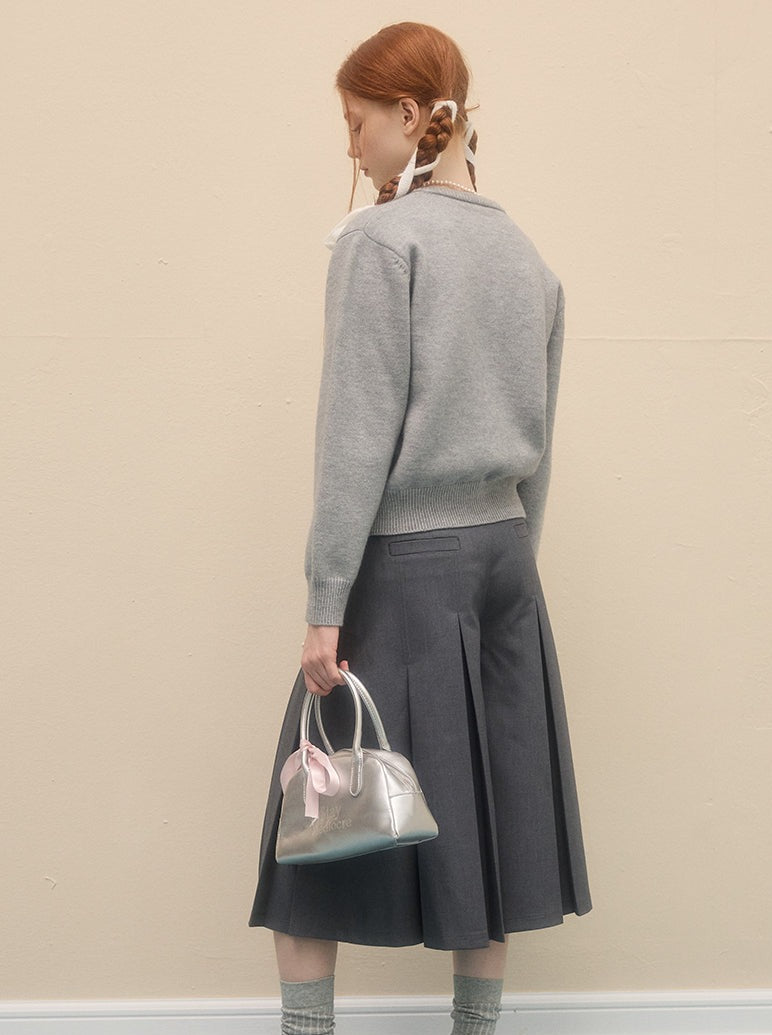 ラウンドネックヴィンテージキャットセーター