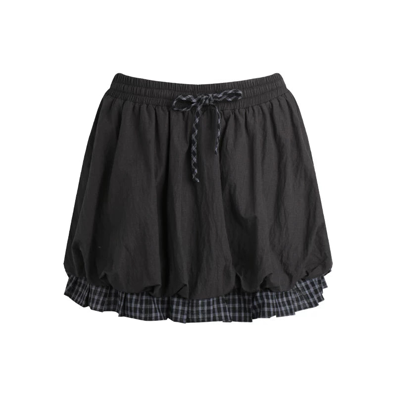 フラワーバッドスプライスドスカート