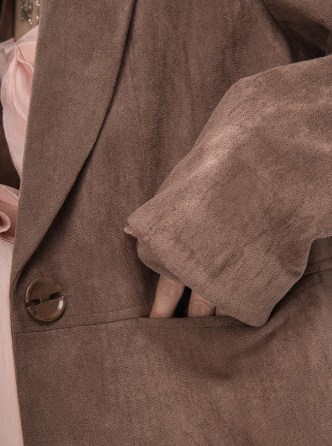 フレンチレトロオーバースエードジャケット