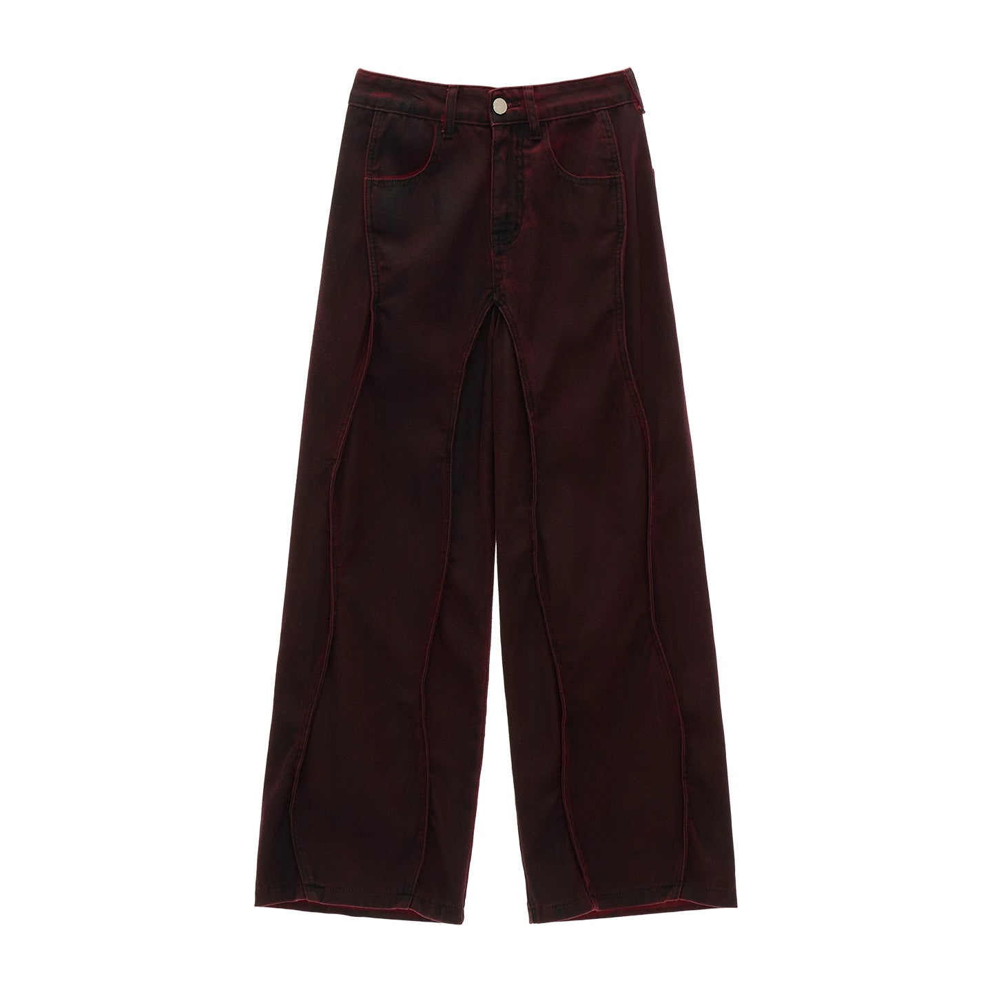 Black Wave Denim Pants