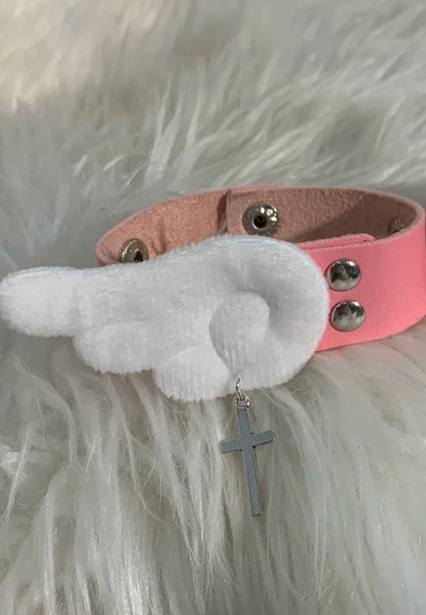 Wing Bracelet Pendant Cross Subculture Bracelet