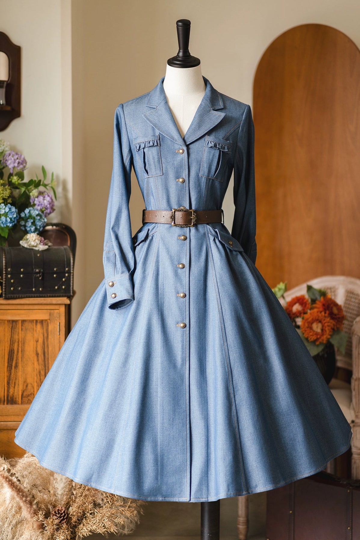 Forest Wardrobe American Vintage Denim Dress