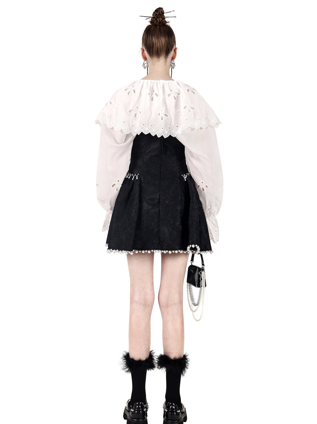 Electric Moon Dark Flower Emblotube Top Packed Dress