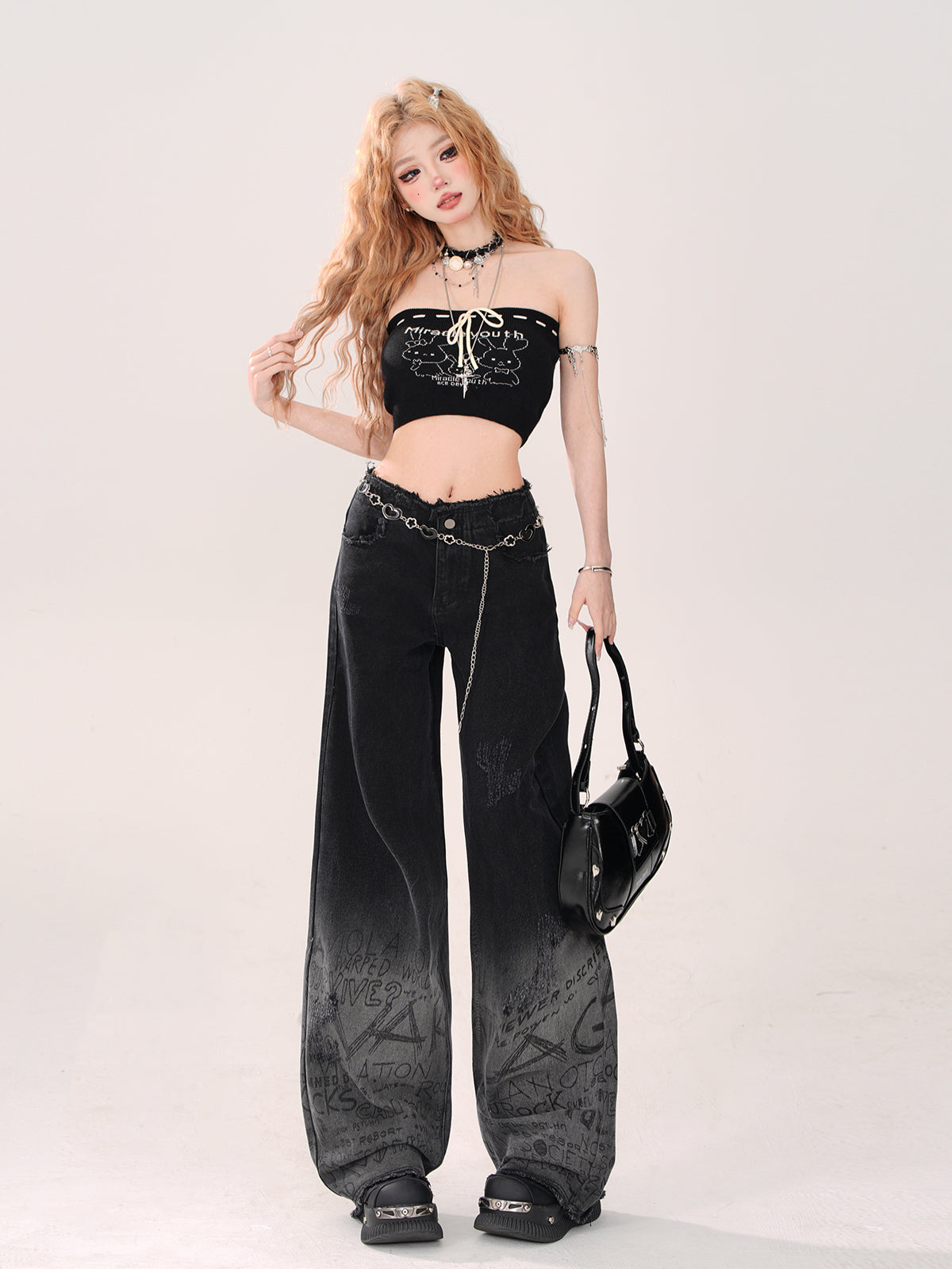 Cool Secret Black-Gray Gradient Denim