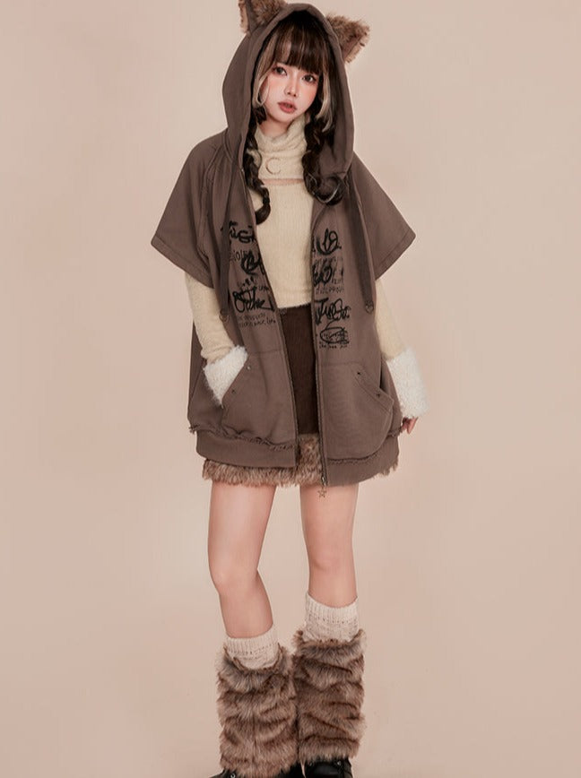 울프 볼륨 퍼 레그 워머