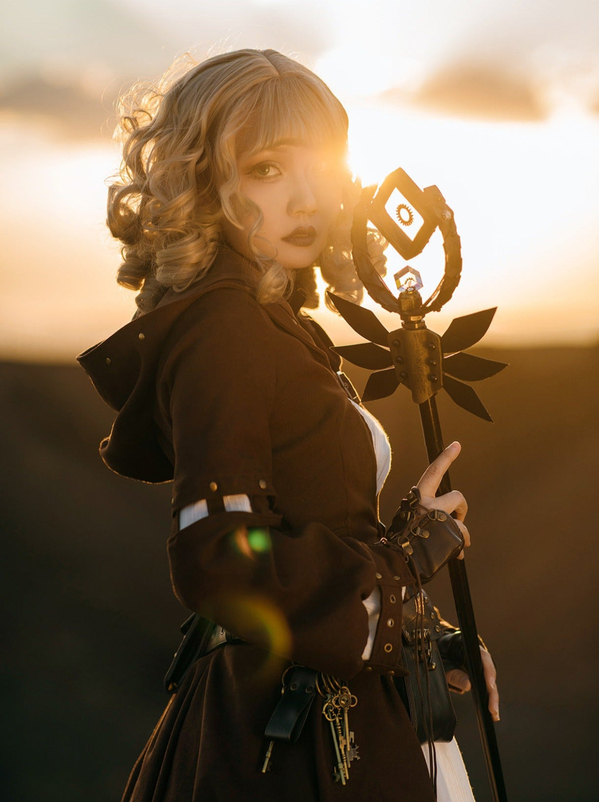 Steam Continental Jacquard Pure Cotton Lace Retro High Waist Little White Dress